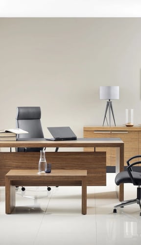 Clean modern office workspace